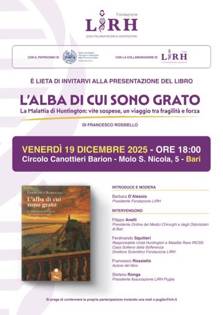 Locandina Presentazione Libro Vite Sospese Bari 19 Dicembre 2025