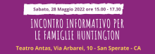 Incontro con le famiglie Huntington sarde - 28 Maggio 2022